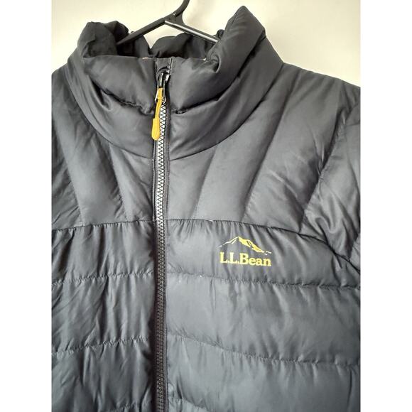L.L. Bean 650 Fill Goosedown Downtek Pertex Puffer Jacket Black, Men's Size M - Picture 3 of 10